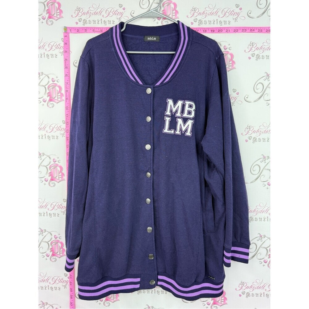 mblm jacket Purple Jacket with Lilac Trim and MB LM Patch